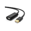 Cable de Extensión Activo USB 2.0 / 5 Metros / Macho-Hembra / Booster individual FE1.1S incorporado / Velocidad de hasta 480 Mbps / Ideal para impresoras, consolas , Webcam, etc. 17 10319 p
