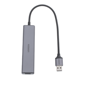 HUB USB 3.0 a 4 Puertos USB 3.0 (5Gbps) / Cable 20 cm / Carcasa de Aleación Aluminio / Ideal para Transferencia de Datos / Entrada Tipo C para alimentar equipos de mayor consumo como discos duros / 4 en 1 4 20805 FRENTE p