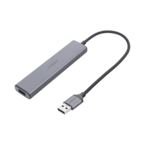 HUB USB 3.0 a 4 Puertos USB 3.0 (5Gbps) / Cable 20 cm / Carcasa de Aleación Aluminio / Ideal para Transferencia de Datos / Entrada Tipo C para alimentar equipos de mayor consumo como discos duros / 4 en 1 3 20805 LAT DER p