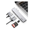 HUB USB-C (Thunderbolt 3) Multifuncional para MacBook Pro/Air / 3 Puertos USB3.0 + Memoria SD+TF (Uso Simultáneo) + 1 USB-C (PD 100W) / Transferencia de Video y Datos / 6 en 2 18 60560 p
