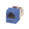 Conector Jack RJ45 Estilo TP, Mini-Com, Categoría 6, de 8 posiciones y 8 cables, Color Azul 5 CJ688TPBU p