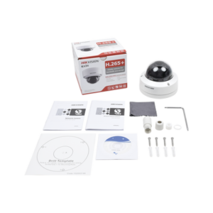 Domo IP 3 Megapixel / H.265+ / ULTRA BAJA ILUMINACIÓN / 30 mts IR EXIR / WDR / Exterior IP67 / IK10 / Hik-Connect / Vídeo Analíticos / PoE / Lente 2.8 mm / Entrada y salida de audio y alarma 3 DS2CD2135FWDIS AD 1 p