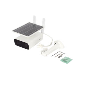 Kit Solar IP All in One / Cámara Bala 4 Megapixel / Lente 4mm / Panel Solar / Batería de Respaldo de Litio 10Ah (Hasta 7 Días) / Conexión 4G / Accesorios de Instalación / Kit Solar 5 DS2XS2T41G0ID 4G C04S05 AD 4 p