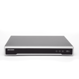 NVR 8 Megapixel (4K) / 16 canales IP / 16 Puertos PoE+ / Soporta Cámaras con AcuSense / 2 Bahías de Disco Duro / Switch PoE 300 mts / HDMI en 4K 2 DS7616NIK2 16P FRENTE p