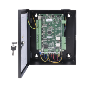 Controlador de Acceso Integrable con Videovigilancia / 2 Puertas / 10,000 Tarjetas / 50,000 Eventos / Incluye Gabinete y Fuente de Alimentación 12Vcc/8A 4 DSK2802 AD 4 p