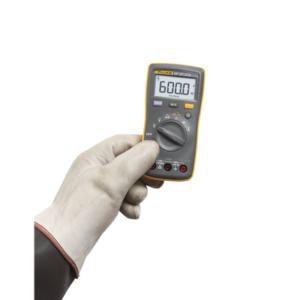 Multímetro Digital de Tamaño Compacto, Para Medición de Corriente y Tensión, Uso con Voltaje Máximo de 600 V, Pantalla LED Retroiluminada 4 FLUKE107ESP AD 1 p