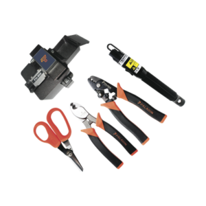 Kit de Herramientas para Terminación de conectores de Fibra Óptica Prepulidos con cleaver de 2 pasos 3 FTKT LAT IZQ p