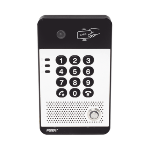 Vídeo Portero IP con 2 líneas SIP, cámara HD, relevador integrado, teclado numérico y lectora de tarjetas RFID para control de acceso, PoE 3 I30 AD 1 p