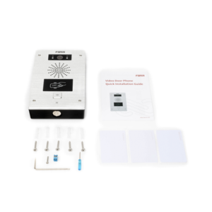 Video portero IP, 2 líneas SIP, 2 relevadores, lector de tarjeta RFID, Onvif, con botón para llamada, anti-vandálico, PoE, IP65 e IK10, PoE 5 I32V AD 2 p