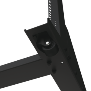 Rack Móvil de Acero de 2 Postes, 45 UR, Incluye 4 Ruedas Uso Rudo. 4 LP2PMR45U AD 2 p