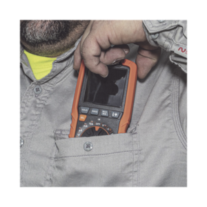 MULTÍMETRO DIGITAL DELGADO DE RANGO AUTOMÁTICO CON TRMS 600V Y MEDICIÓN DE TEMPERATURA 3 MM450 AD 2 p