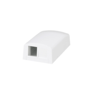 Caja de Montaje en Superficie, Para 2 Módulos Keystone, Color Blanco 3 NK2BXWHA AD 2 p