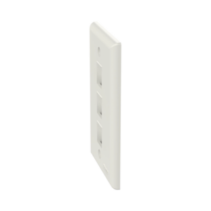 Placa de Pared Vertical, Salida Para 3 Puertos Keystone, Color Blanco Mate 3 NK3FNIW LAT IZQ p