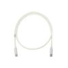 Cable de parcheo UTP Categoría 6, con plug modular en cada extremo - 3 m. - Blanco mate 2 NK6PC3Y 1