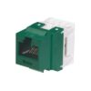 Conector Jack Estilo 110 (de Impacto), Tipo Keystone, Categoría 6, de 8 posiciones y 8 cables, Color Verde 1 NKNK688MGR