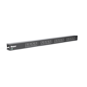 PDU Básico para Distribución de Energía, Enchufe de Entrada NEMA 5-20P, Con 16 Contactos NEMA 5-20R, de Instalación Vertical, 20 Amp, 120 Vca 3 P16B07M LAT DER p