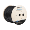 Bobina de cable FTP con Mensajero de Acero de 305 m Cat6+ CALIBRE 23, color negro, para aplicaciones en video vigilancia y redes de datos / Uso en Intemperie y aplicaciones Aéreas 6 PROCAT6AIR p