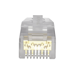 Plug RJ45 Cat6A, Para Cable UTP de Calibre 23-24 AWG, Chapado en Oro de 50 micras, Paquete de 100 piezas 2 SP6X88C AD 1 p