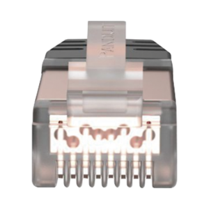 Plug RJ45 Cat6 Blindado, Para Cable Calibre 24-26 AWG, Chapado en Oro de 50 micras, Paquete de 100 piezas 4 SPS688C AD 3 p