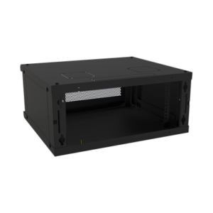Gabinete de Pared Fijo, Con 4 Unidades de Rack, de 19 in, Fabricado en Acero, Puerta Perforada. 4 SR1904GFPVR2 AD 3 p