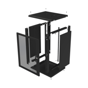 Gabinete de Pared Fijo, Puerta Perforada, Rack 19" de 16 UR. 8 SR1916GFPVR2 AD 7 p