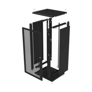 Gabinete de Pared Fijo, Puerta Perforada, Rack 19" de 24 UR. 7 SR1924GFPVR2 AD 6 p