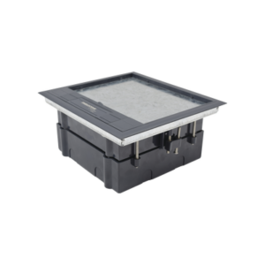 Caja de piso para dos módulos universales (Socket M2), para alimentación eléctrica y redes de datos (11000-33401) No incluye faceplates 4 THCP2M AD 1 p