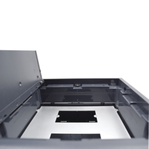 Caja de piso para dos módulos universales (Socket M2), para alimentación eléctrica y redes de datos (11000-33401) No incluye faceplates 3 THCP2M LAT IZQ p