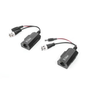 Kit de transceptores activos con conector para alimentación (12V/24Vcc/AC) TurboHD para aplicaciones de video por UTP Cat5e/6 en HD. Distancia de hasta 150 m en 4K 4 TT101PVTURBO LAT DER p