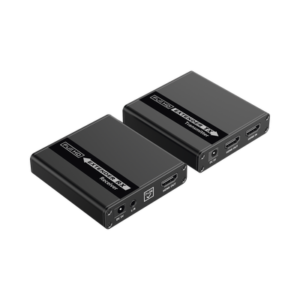 Kit Extensor HDMI para distancias de 70 metros / Soporta resoluciones 720 y 1080P @ 60 Hz / Cat 6, 6a y 7 / Cero Latencia / Uso 24/7 / HDR10 / Salida Loop / Configuración EDID / Soporta control remoto del equipo fuente / Salida de audio de 3.5mm 3 TT223 AD 2 p