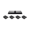 Kit Divisor y Extensor HDMI (Extender Splitter) / Divide 1 Fuente HDMI a 4 Pantallas / Extiende la señal HDMI hasta 120 m / Resolución 1080P @ 60 Hz / Cat 5e/6/6a / Soporta IR / Baja Latencia / Uso24/7 / Alimente solo el Tx (PoC). 12 TT314HDBITT p