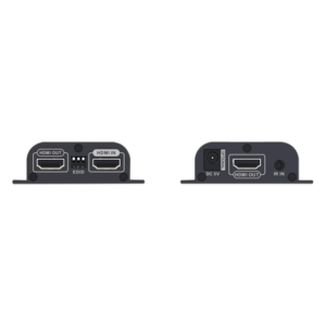 Kit Extensor HDMI para distancias de 50 metros / Soporta resoluciones 720 y 1080P @ 60 Hz / Cat 6, 6a y 7 / Salida Loop en el Tx para visualización local / Configuración EDID / Soporta control remoto del equipo fuente / Alimente solo el Tx 4 TT372EDID AD 3 p