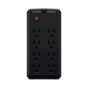 UPS de 1000 VA/500 W, Topología Línea Interactiva, Entrada 120 Vca NEMA 5-15P, y 8 Salidas NEMA 5-15R, Puerto USB, Con Regulador de Voltaje (AVR) 4 UT1000GU LAT DER p