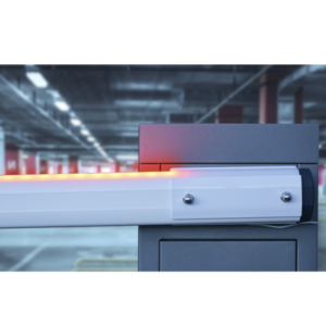 Barrera vehicular izquierda / Soporta brazo de hasta 3 m / Apertura en 1.5 s /Final de carrera ajustable por programación / Movimiento fluido / Diseño elegante color gris 3 XBF3000L AD 2 p