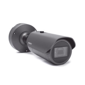 Cámara IP Tipo Bala Antivandálica 2MP / Lente Motorizado 2.8-12mm / IR 50M / WDR 150db / H.265 & WiseStream II 3 XNO6080R LAT DER p