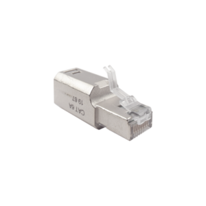 Plug RJ45 Cat6A Blindado, Terminación en Campo, Compatible con Todas las Categorías, Sin Clip Protector de Seguro 4 ZP16AS00S AD 4 p