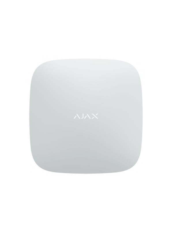 AJAX Hub2Plus W Panel de alarma conexiC3B3n Ethernet2C WiFi2C LTE Control mediante aplicaciC3B3n para smartphone. Color Blanco vista frente