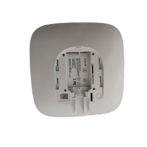AJAX Hub2Plus W Panel de alarma conexiC3B3n Ethernet2C WiFi2C LTE Control mediante aplicaciC3B3n para smartphone. Color Blanco vista trasera sin smartbracket