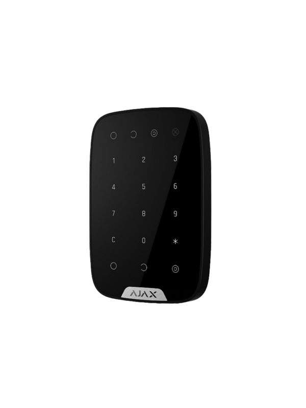 AJAX Keypad B Teclado tC3A1ctil inalC3A1mbrico con soporte de pared. Color Negro vista lateral d