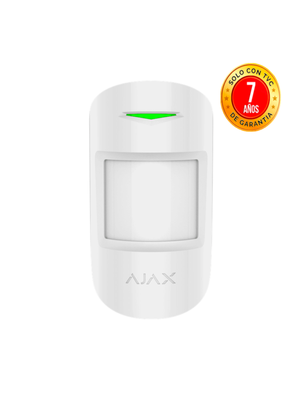 AJAX MotionProtect W Detector de movimiento inalC3A1mbrico. Color Blanco 1