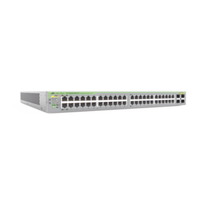 Gigabit webSmart switch, 48 Puertos Totales, 24c/PoE+ 10/100/1000T, 4 Puertos SFP