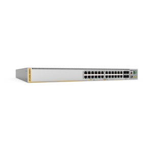 Switch Inteligente Empresarial para Distribución, PoE+, Stackable, Capa 3, 24 puertos Gbps + 4 puertos SFP+ 10 G, 740 W, Doble fuente PSU, Serie x530L 1 ATX530L28GPX10 p