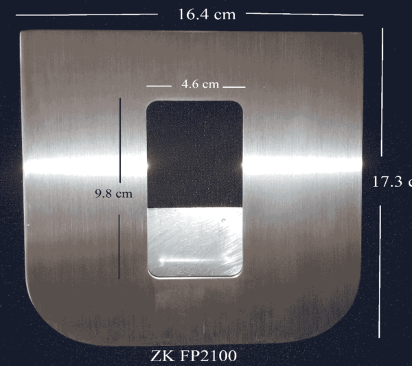 Accesorio para Montaje de FR1200 para Torniquete TS2100 Dimensiones General FP2100 ZKTECO