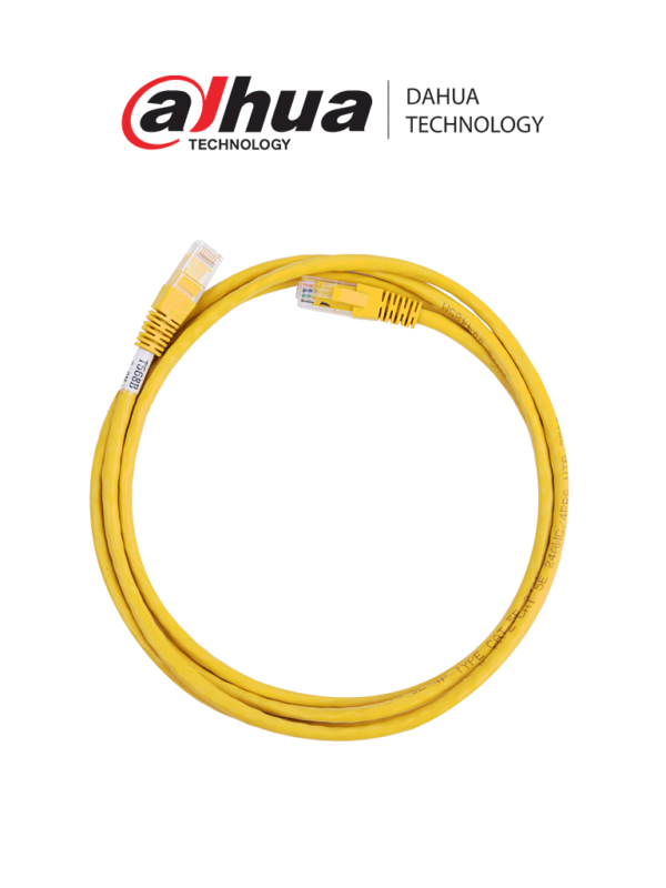 Accesorio Cable UTP Patch cord Cat6 Amarillo Dahua Ppal 1