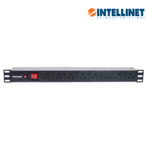 Barra PDU 8 Contactos Gab Rack 19 1U Contra sobrecarga Intellinet 4