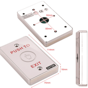 YLI TSK830A - Botón liberador touch con iluminación LED interiores con salidas NO y NC No requiere caja de instalación 3 BotC3B3n liberador de salida con funcion no touch cuenta con iluminaciC3B3n LED funcional para interiores cuenta con su propia caja de instalacion YLI TSK830A 5