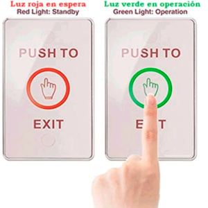 YLI TSK830A - Botón liberador touch con iluminación LED interiores con salidas NO y NC No requiere caja de instalación 4 BotC3B3n liberador de salida con funcion no touch cuenta con iluminaciC3B3n LED funcional para interiores cuenta con su propia caja de instalacion YLI TSK830A 6