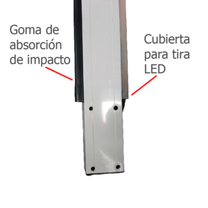 Brazo Recto Rectangular LED 3mts Izquierda WJLBM3R WEJOIN