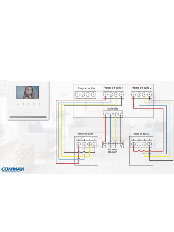 COMMAX CMX2160004 CDV43Y MONITOR PARA VIDEOPORTERO CARRUSEL3