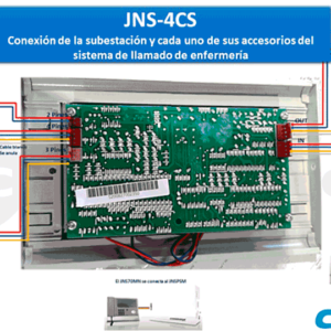 COMMAX JNS4CS Subestacion de cama para intercomunicacion por voz con unidad de enfermeria